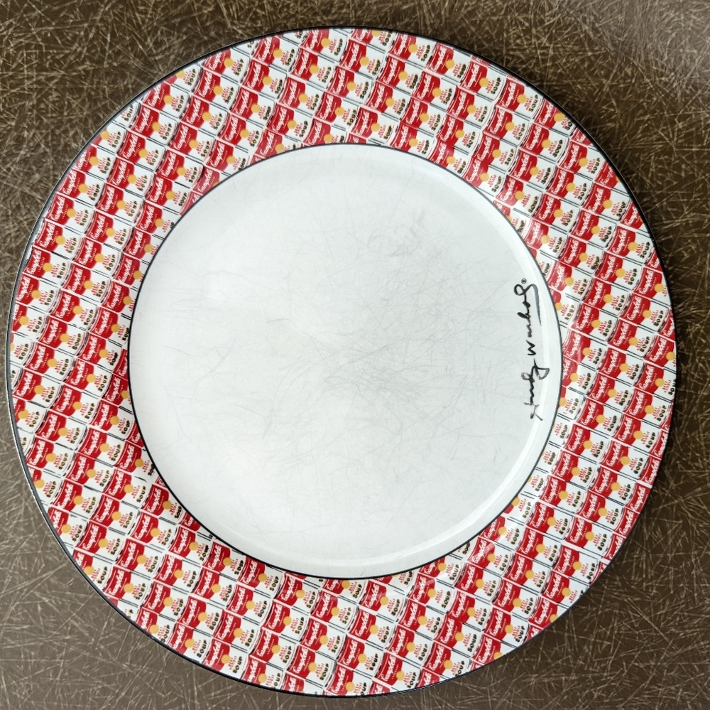 Andy Warhol Block Art Soup 100 Cans Collectors Plate 8 inch